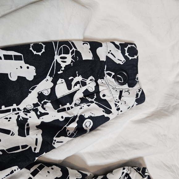 Empyre Y2K Punk Streetwear Jacket Black/White Airplane Print Pink Graphic Lining - Picture 11 of 13